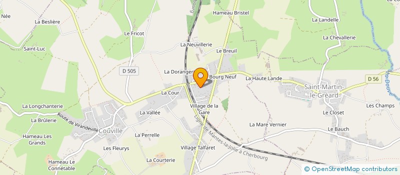 localisation de l'entreprise MADAME LYDIE REVEL  COUVILLE