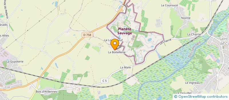localisation de l'entreprise MADAME LYDIE RICHARDEAU à SAINTE-PAZANNE