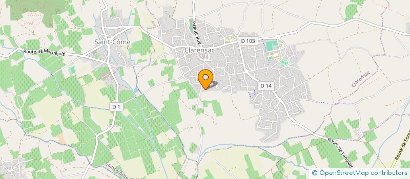 localisation de l'entreprise MADAME LYDIE RITLEWSKI  CLARENSAC