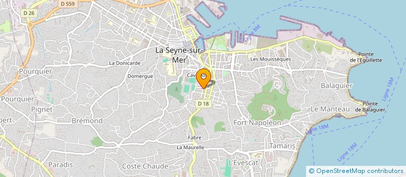 localisation de l'entreprise MADAME LYDIE RIVIERE à LA SEYNE-SUR-MER