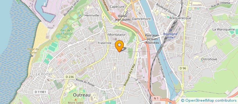 localisation de l'entreprise MADAME LYDIE ROGEE  OUTREAU