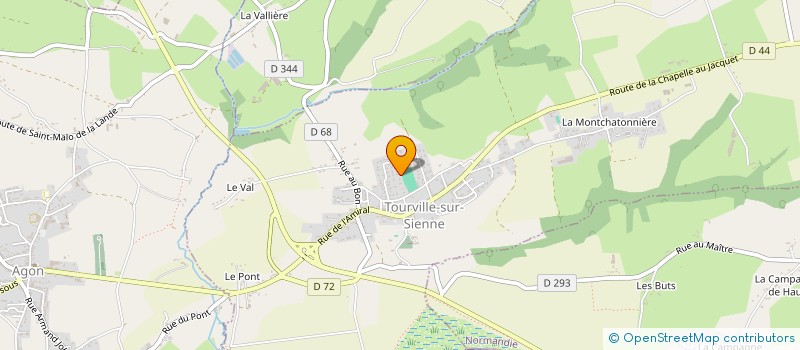 localisation de l'entreprise MADAME LYDIE ROGER  TOURVILLE-SUR-SIENNE