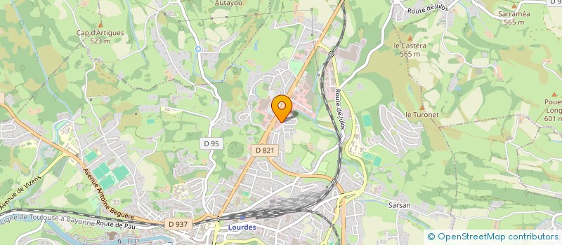 localisation de l'entreprise MADAME LYDIE ROGER HOURCADE  LOURDES