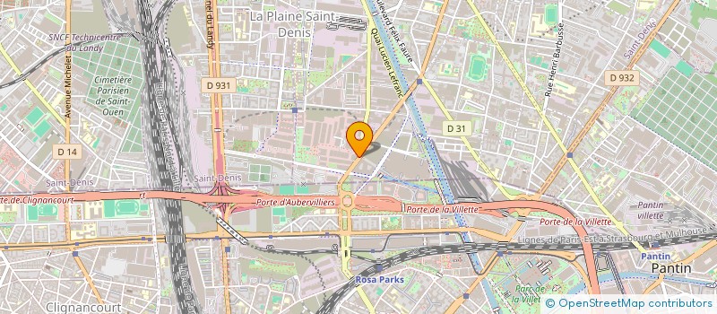 localisation de l'entreprise MADAME LYDIE ROSSE à AUBERVILLIERS
