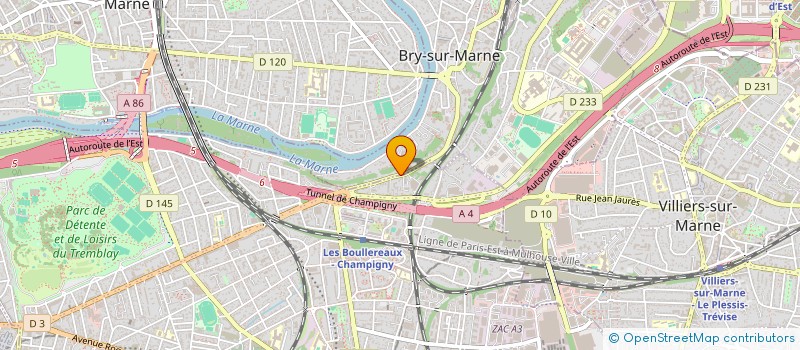 localisation de l'entreprise MADAME LYDIE ROUSSEL  BRY-SUR-MARNE