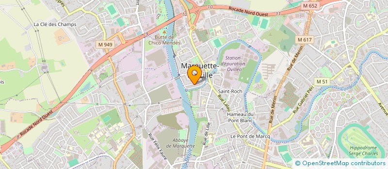 localisation de l'entreprise MADAME LYDIE SABINE ODETTE CARNEZ  MARQUETTE-LEZ-LILLE