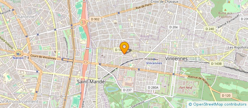 localisation de l'entreprise MADAME LYDIE SANCHEZ à VINCENNES