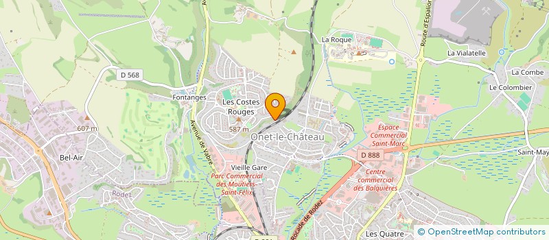 localisation de l'entreprise MADAME LYDIE SANCHEZ  ONET-LE-CHATEAU