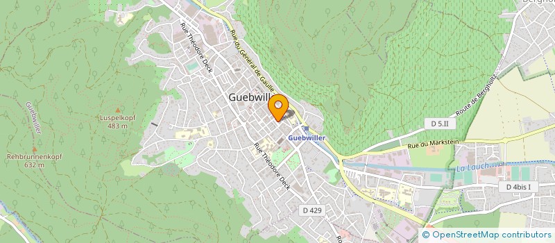 localisation de l'entreprise MADAME LYDIE SCHAEFFER  GUEBWILLER