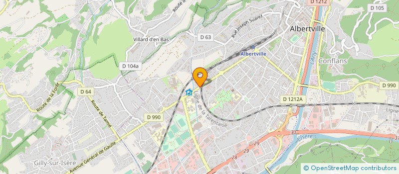 localisation de l'entreprise MADAME LYDIE SECCO  ALBERTVILLE