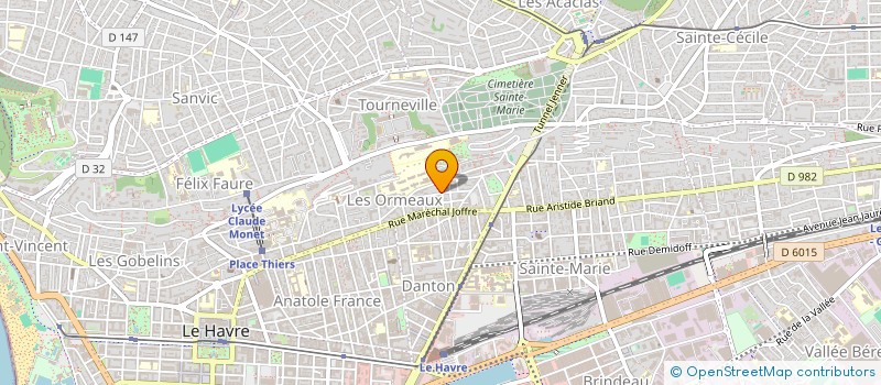 localisation de l'entreprise MADAME LYDIE SEGOR à LE HAVRE