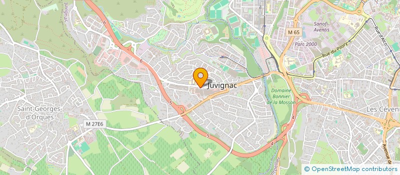 localisation de l'entreprise MADAME LYDIE SIMONIN à JUVIGNAC