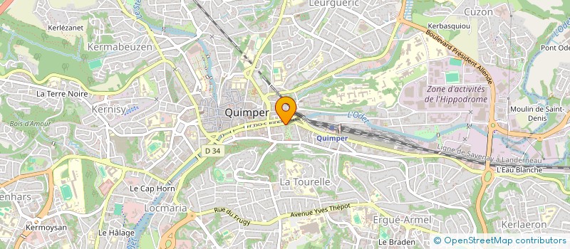 localisation de l'entreprise MADAME LYDIE SOUQUE à QUIMPER