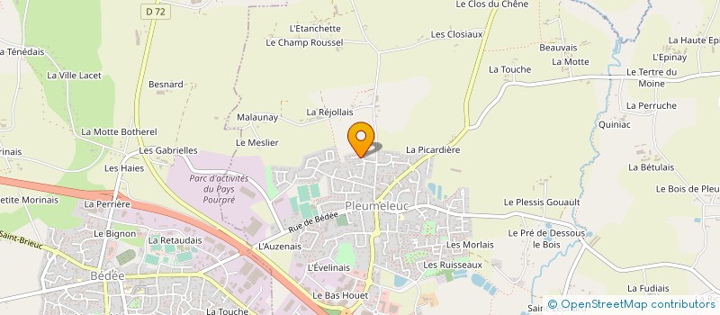 localisation de l'entreprise MADAME LYDIE SPARFEL à PLEUMELEUC