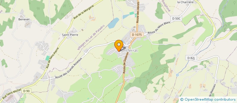 localisation de l'entreprise MADAME LYDIE TERRAT  MONTFERRAT