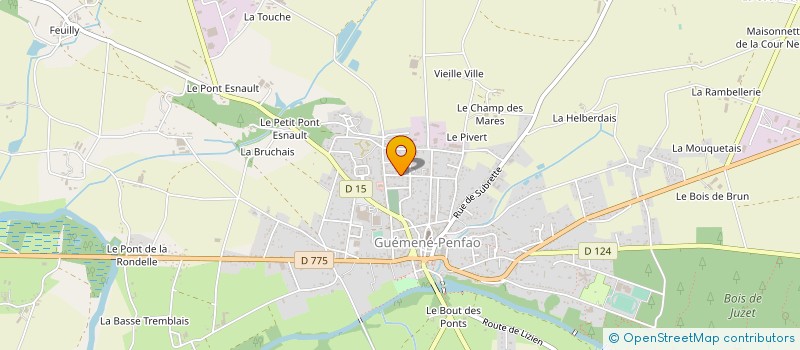 localisation de l'entreprise MADAME LYDIE TESSIER  GUEMENE-PENFAO