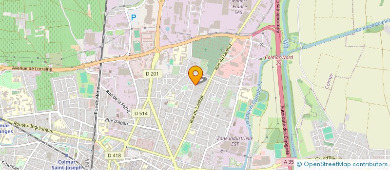 localisation de l'entreprise MADAME LYDIE THERRIEN  COLMAR
