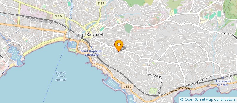 localisation de l'entreprise MADAME LYDIE THIBAUDEAU à SAINT RAPHAEL
