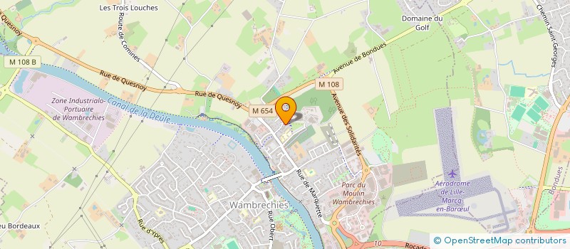 localisation de l'entreprise MADAME LYDIE THOREZ  WAMBRECHIES