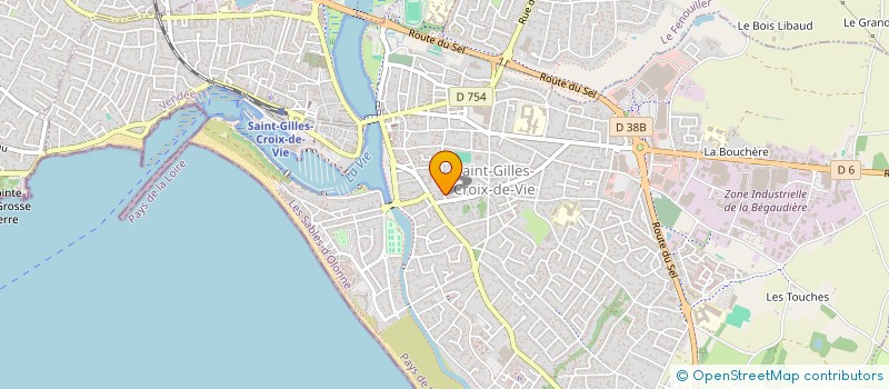 localisation de l'entreprise MADAME LYDIE THUAUD  SAINT-GILLES-CROIX-DE-VIE