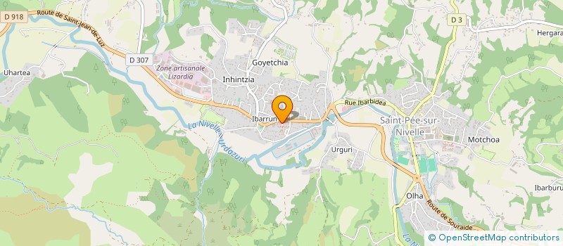 localisation de l'entreprise MADAME LYDIE THUILLIEZ  SAINT-PEE-SUR-NIVELLE