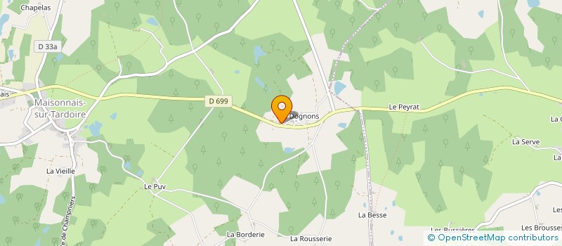 localisation de l'entreprise MADAME LYDIE TOURISSAUD à MAISONNAIS-SUR-TARDOIRE