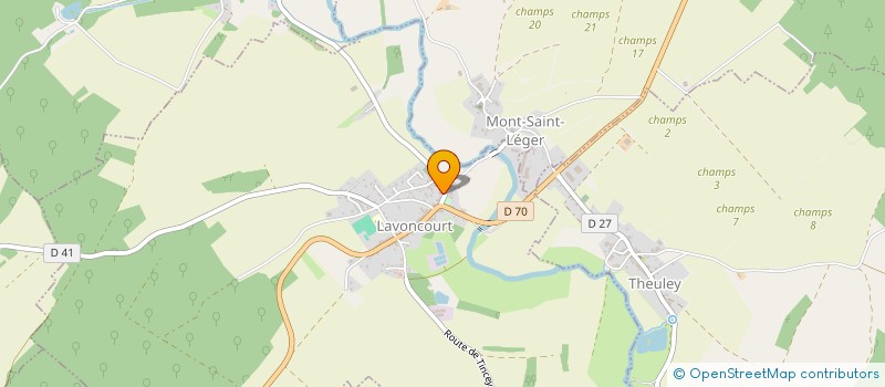 localisation de l'entreprise MADAME LYDIE TROSSAT  LAVONCOURT