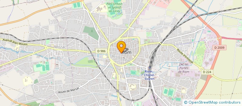 localisation de l'entreprise MADAME LYDIE URSET  RIOM