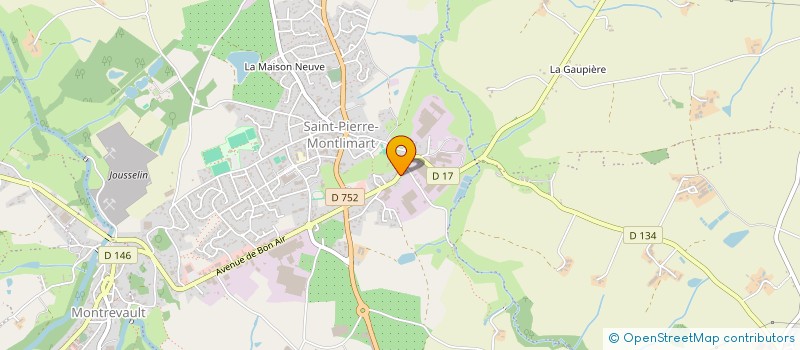 localisation de l'entreprise MADAME LYDIE VINCENDEAU à MONTREVAULT-SUR-EVRE