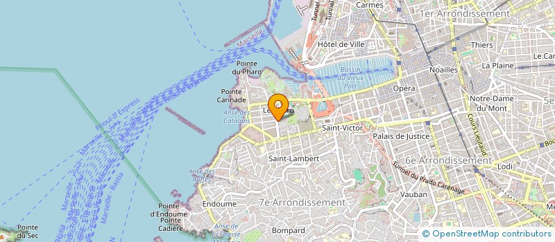 localisation de l'entreprise MADAME LYDIE VITTEAUT  MARSEILLE