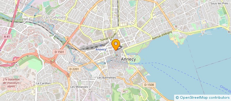 localisation de l'entreprise MADAME LYDIE VUILLEMIN à ANNECY