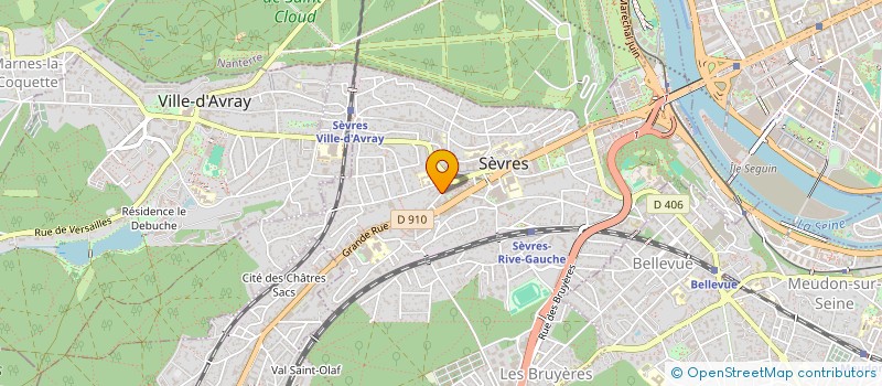 localisation de l'entreprise MADAME LYDWINE LABERGERIE à SEVRES