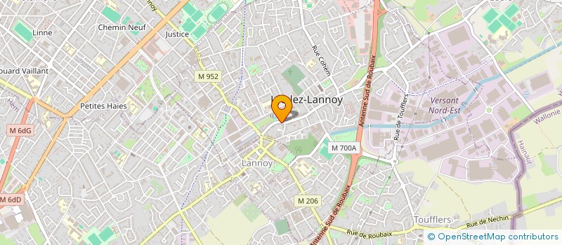 localisation de l'entreprise MADAME LYDWINE MARCHI  AUCHY-LEZ-ORCHIES