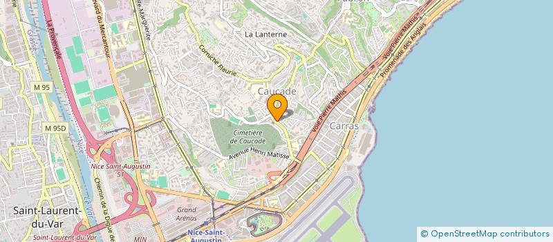 localisation de l'entreprise MADAME LYESS BEKKAT à NICE