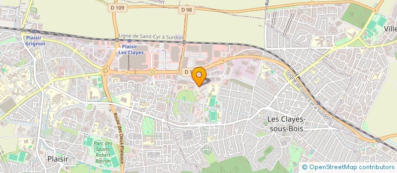 localisation de l'entreprise MADAME LYLA BEN SAID  LES CLAYES-SOUS-BOIS