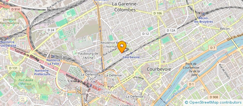 localisation de l'entreprise MADAME LYLIA BENAMMOUR à COURBEVOIE