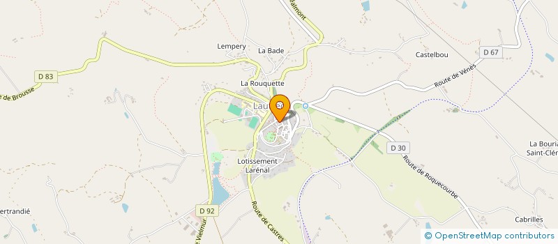 localisation de l'entreprise MADAME LYLIANE BACQUERIE à LAUTREC