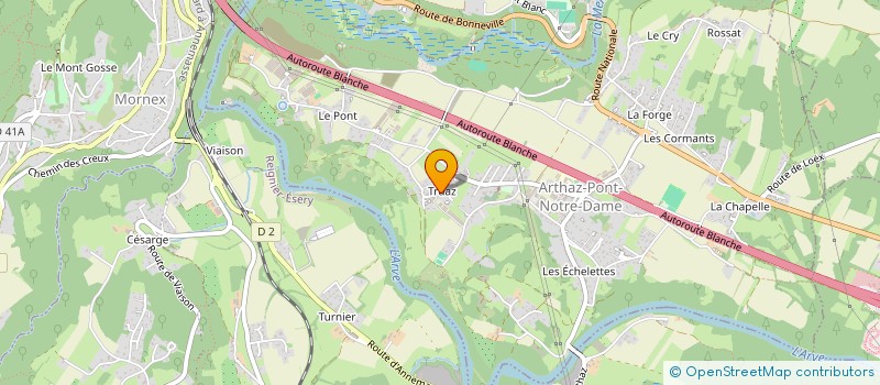 localisation de l'entreprise MADAME LYLIANE CADET  ARTHAZ-PONT-NOTRE-DAME