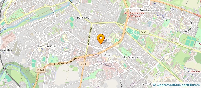 localisation de l'entreprise MADAME LYLIANE MAGOUM SOP à POITIERS