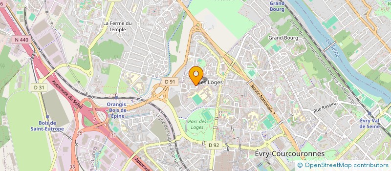 localisation de l'entreprise MADAME LYLIANE NDONGOLA BOPIPO  EVRY-COURCOURONNES