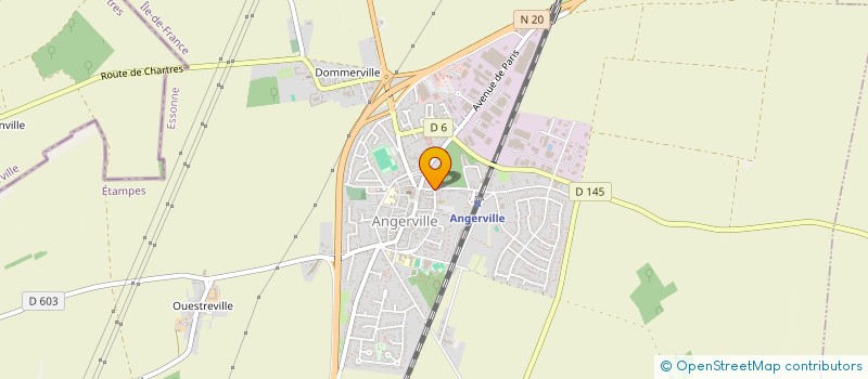 localisation de l'entreprise MADAME LYLIANE SAKOU MADEMGNE  ANGERVILLE