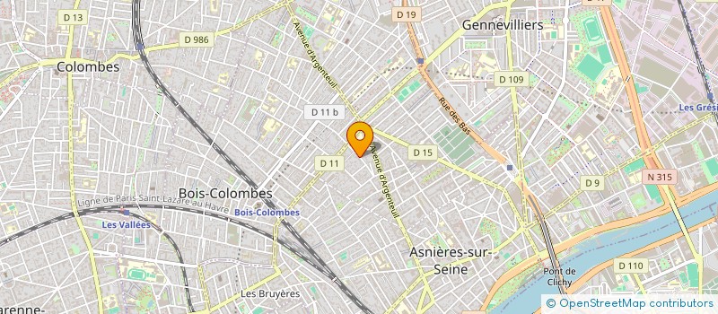 localisation de l'entreprise MADAME LYLOU BAUDARD GUILLOT  ASNIERES-SUR-SEINE