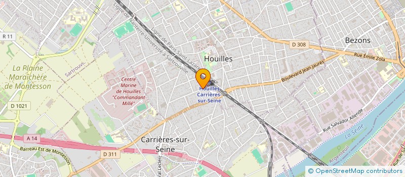 localisation de l'entreprise MADAME LYLY JOIS LETHOU SAKO IMARAPE  HOUILLES