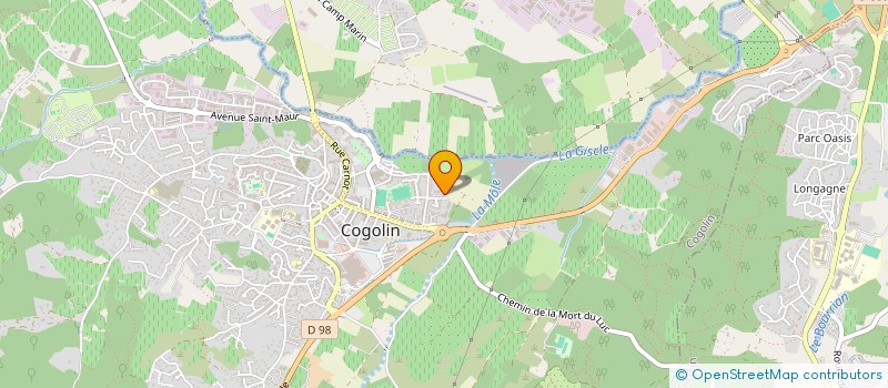 localisation de l'entreprise MADAME LYNA BONETY à COGOLIN