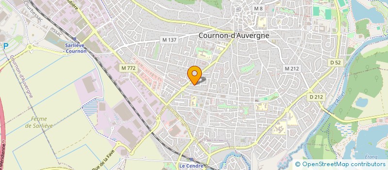 localisation de l'entreprise MADAME LYNA DJEBARI  COURNON-D'AUVERGNE