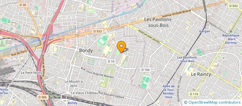 localisation de l'entreprise MADAME LYNA DJELLAL  BONDY