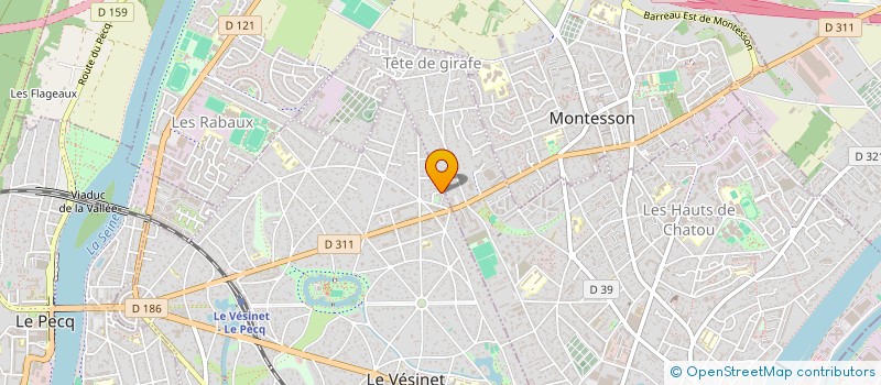 localisation de l'entreprise MADAME LYNA EL AMJAD  LE VESINET