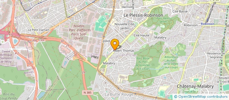 localisation de l'entreprise MADAME LYNA GHANES  LE PLESSIS-ROBINSON