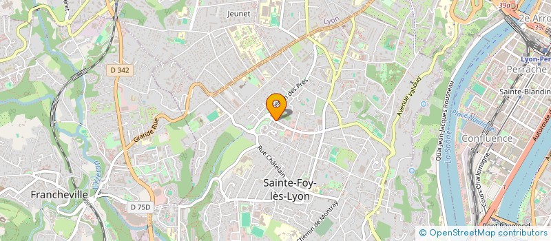 localisation de l'entreprise MADAME LYNA KEDJEM  SAINTE-FOY-LES-LYON