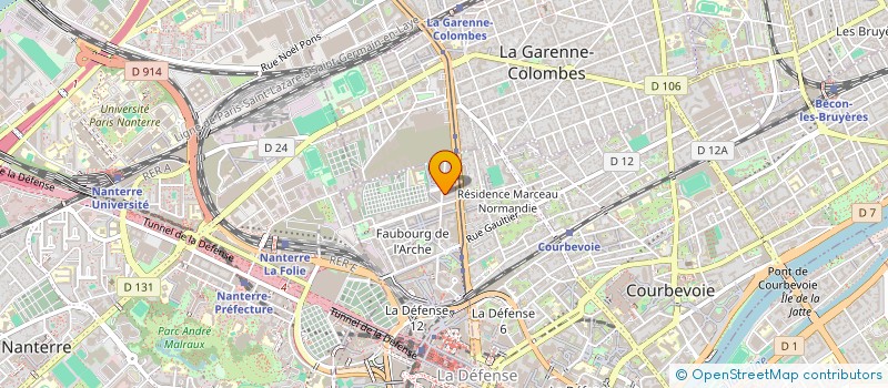 localisation de l'entreprise MADAME LYNA RHALLEM  COURBEVOIE